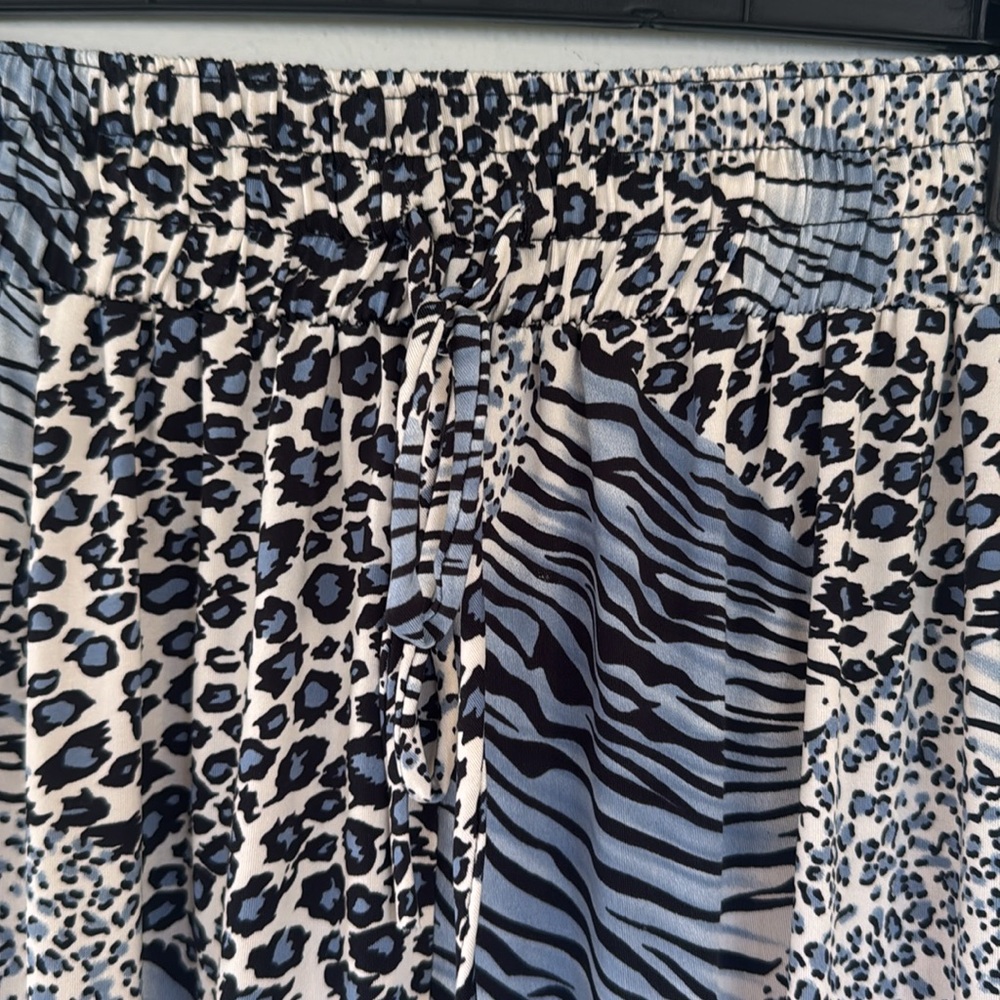 Patchington Blue Leopard Print Drawstring Waist C… - image 5